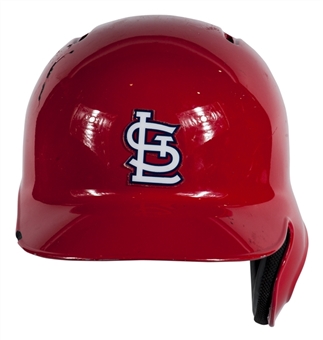 2015 Yadier Molina Game Used St. Louis Cardinals Batting Helmet (MLB Authenticated)